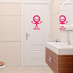 idc332-여자 화장실 표시 스티커(중형)